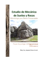 Estudio de Mecánica de Suelos y Rocas, Metodología para Bienes Patrimoniales. Parque Arqueológico de Saqsaywaman - El Monumento.pdf