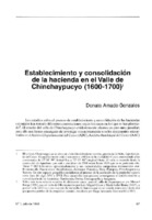 Establecimiento y consolidación de la hacienda en el Valle de Chinchaypucyo 1600-1700.pdf