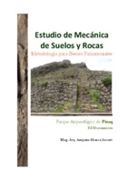 Estudio de Mecánica de Suelos y Rocas. Metodología para Bienes Patrimoniales. Parque Arqueológico de Pisaq.pdf